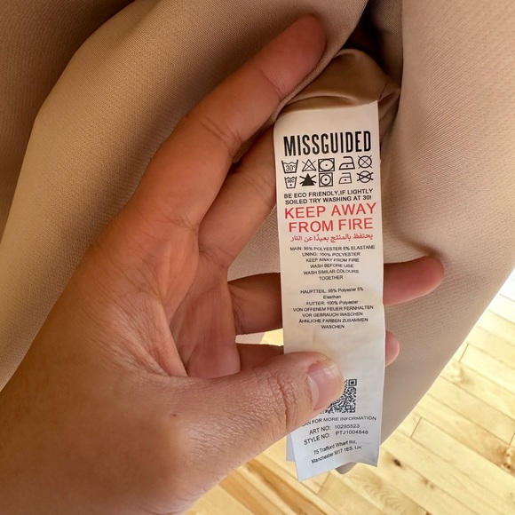 Misguided Double Beasted Tailored Blazer - Picture 5 of 7